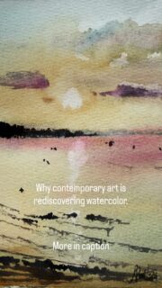 Why contemporary art is rediscovering watercolor.

What has shifted is not the medium but the questions we ask of art. Contemporary practice now stages attention rather than asserting objects, and watercolor’s supposed weaknesses, its speed and unpredictability, read as fluency in exactly these concerns. I came to it from photography. The camera let me keep the world at a distance. 
Watercolor made me stand inside it and answer for what I saw.

Here is where I go further. 
I do not think watercolor is simply allowed into contemporary art now. I think it may be the most contemporary medium we have. 
We live inside impermanence, inside images made and lost in seconds, inside attention that cannot hold still. 
Watercolor does not resist that condition. It embodies it. It dries once, keeps every hesitation and accident, and asks to be accepted as it is. 
That is not a limitation. 
That is a worldview, and it happens to be ours.

This is why, for me, everything I see becomes worth making into art. 
Not because every subject is beautiful, but because attention itself is the subject. 

Watercolor is how I stay present to the world long enough for it to matter.

Watercolor did not become contemporary. It became relevant again, at the moment its questions and mine turned out to be the same one: how to look at the world, and how to still be there while I do.

Stefano Bramato - Watercolor Artist