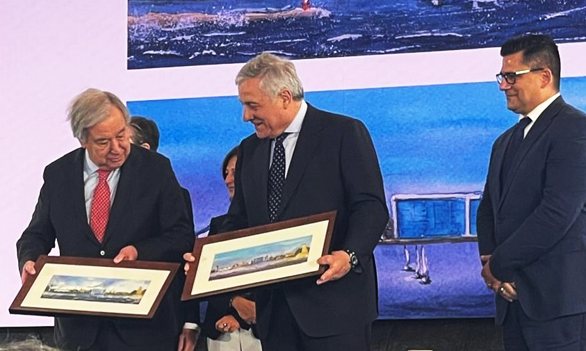 UN Secretary General Gutierrez and Italian Minister of Foreign Affairs Tajani have received my watercolors